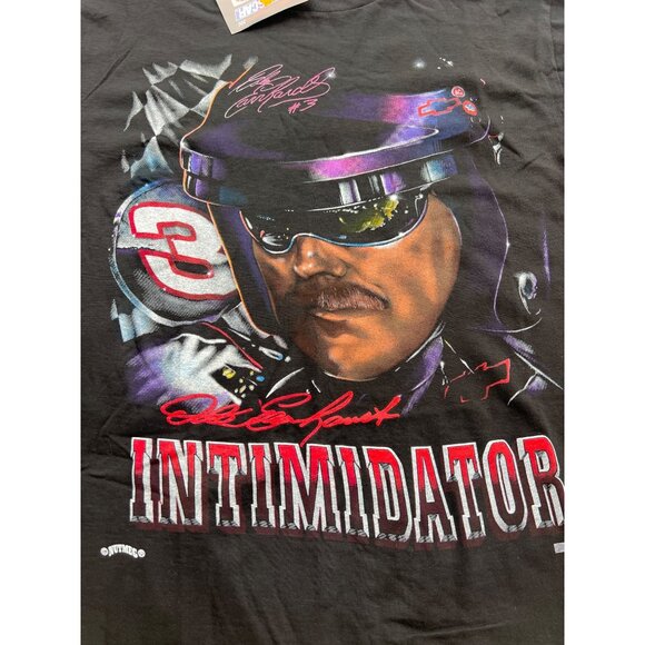 Vinta Nutmeg Dale Earnhardt "Intimidator" NASCAR Black NWT T-shirt F3 - Picture 2 of 5